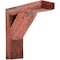 Ekena Millwork 3 1/2"W x 8"D x 8"H Vintage Farmhouse Bracket, Barnwood Decor Collection, Salvaged Red BKTB03X08X08TRRD - alternate 1